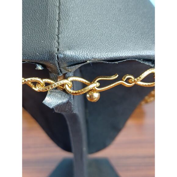 Vintage 90s Jose Maria Barrera for Avon Falling Leaves Necklace Golden Beautiful - Picture 15 of 16